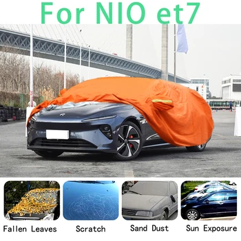 על NIO et7 עמיד למים רכב מכסה סופר הגנה מפני השמש אבק גשם המכונית יחי מניעה אוטומטי מגן.