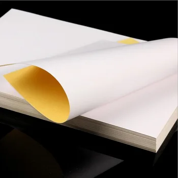 100pcs/lot NewA4 לבן ריק עצמי דבק נייר לייזר, מדפסת הזרקת דיו אריזה תווית DIY תכליתי קישוט תווית