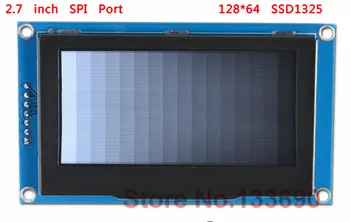 2.7 אינץ 7PIN 3.3 V צהוב לבן OLED מודול יציאה טורית SSD1325 לנהוג IC 4-Wire ממשק SPI 128x64 מיקרו-בקרים stm32 DIY R3