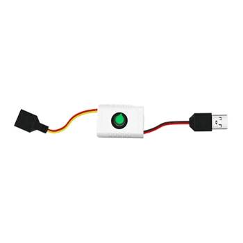 5V USB אספקת מתח קו עמעום בהירות כבל מאריך עם מתגים מתאם USB מאוורר תקרה הנורה LED