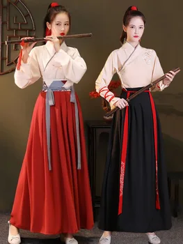 5XL בתוספת גודל Hanfu סינית מסורתית השמלה המקורית של נשים השתפר תחפושת תלמיד הכנס השנתי לאומנויות לחימה ריקוד