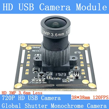 HD MJPEG 120FPS בצבע אחד USB מודול המצלמה העולמי תריס מהירות גבוהה OTG UVC לינוקס 720P מיני טלוויזיה במעגל סגור מעקב וידאו