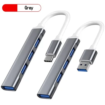 USB C רכזת 3.0 סוג C 3.1 4 נמל רב מפצל מתאם OTG עבור Xiaomi Lenovo-Macbook Pro 15 13 האוויר Pro מחשב אביזרים למחשב