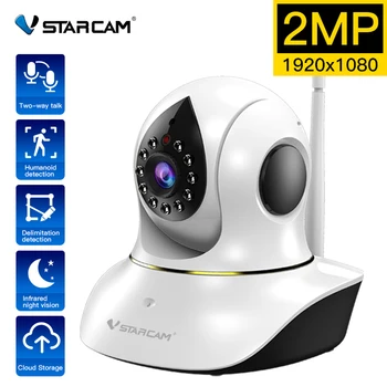 Vstarcam 2MP Wireless Wifi מצלמה IP מקורה 1080P ראיית לילה מעקב ניטור אבטחה התינוק המטפלת מחמד לפקח מיני קאם