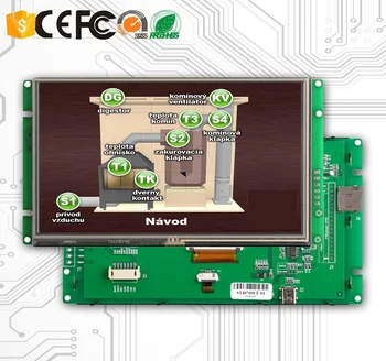 אבן אספקת LCD צבעוני על חוט מכונת חיתוך עם ממשק RS232