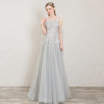 אופנה יוקרה רקום אפליקציה תחבושת שמלת ערב רומנטי הנסיכה שמלה ארוכה רשמי Cheongsam שמלת Vestidos דה נוצ ' ה.
