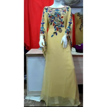 בז ' Kaftans Farasha Abaya השמלה בדובאי מרוקו מאוד מפואר שמלה ארוכה אירופאי ואמריקאי מגמת אופנה