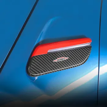 המכונית החיצוני שינוי אמיתי סיבי פחמן איתות דקורטיביים Shell עבור 2022 מיני קופר S F55 F56 F57 הרכב מדבקה סטיילינג
