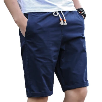 הקיץ החדש ביותר מזדמנים מכנסיים קצרים של הגברים כותנה סגנון אופנה האיש הביתה קצרים גודל גברים זכר עם כיס