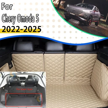 הרכב האחוריים תא המטען מחצלות על Chery Omoda 5 C5 Fownix FX 2022 2023 2024 2025 5seat עמיד למים רפידות מגן המכונית מאט אביזרי רכב