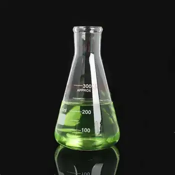 כוס מדידה Erlenmeyer flask בקבוק זכוכית Erlenmeyer flask Erlenmeyer flask 300ml כלי זכוכית כימית ניסוי
