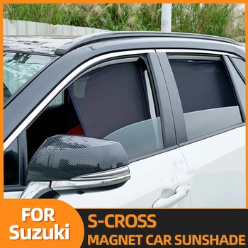 עבור סוזוקי S-CROSS רכב מגנטי שמשיה השמשה הקדמית מסגרת וילון צד אחורי חלון שמש צל מגן השמש