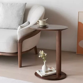 עץ מלא קפה שולחן ספה שולחן קפה מרפסת חדר השינה פשוט חוש עיצוב פינת מספר שולחנות עץ מלא מרפסת שולחן